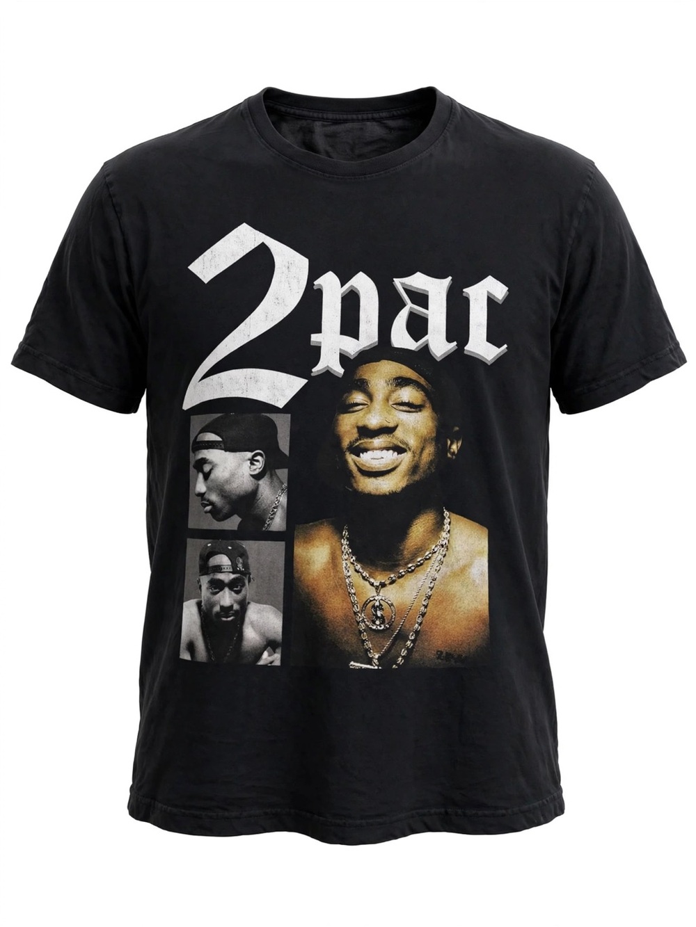 2Pac graphic Black Tee.